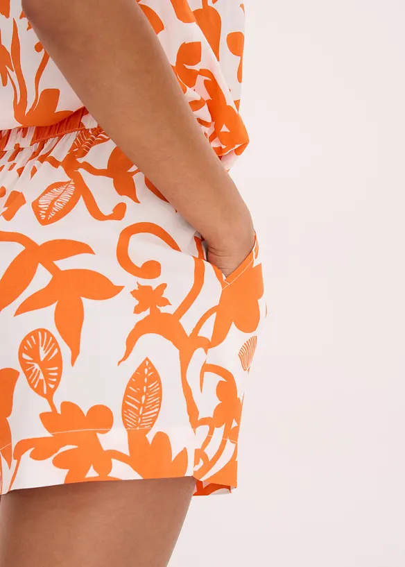 Shorts floreali in viscosa fluente, bonprix