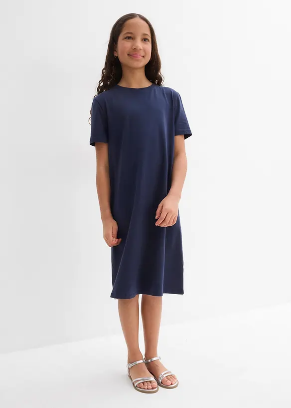 Abito di jersey in misto cotone biologico elasticizzato, bonprix