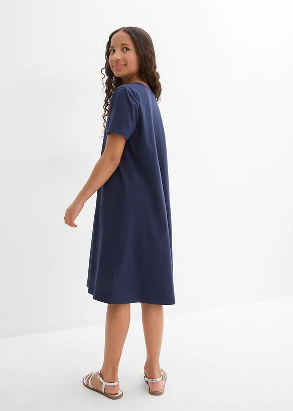 Abito di jersey in misto cotone biologico elasticizzato, bonprix