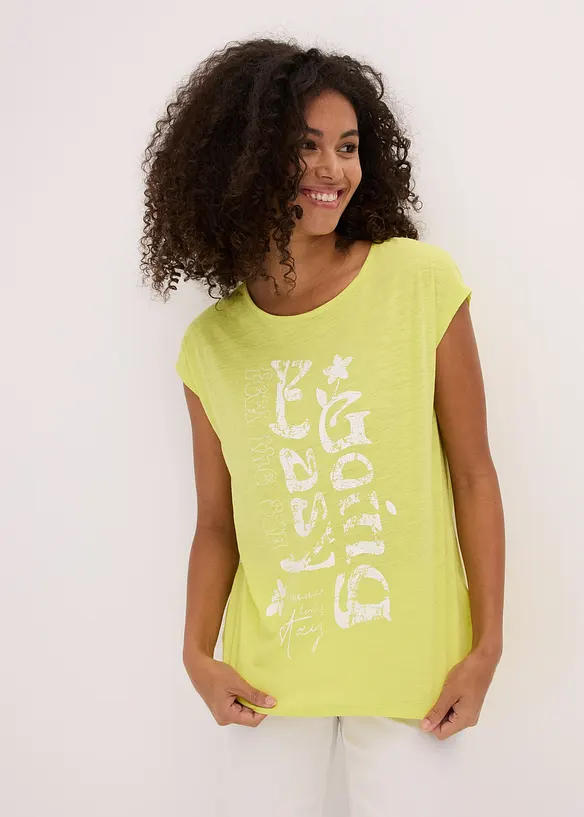 Maglia lunga in puro cotone biologico, bonprix