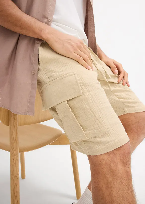 Bermuda in mussola leggera, regular fit, bonprix