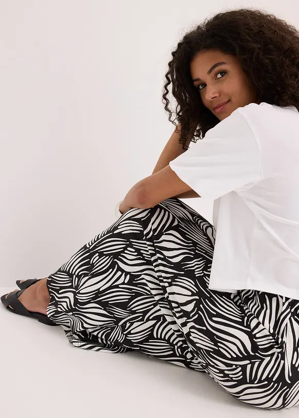 Gonna in jersey di cotone elasticizzato, bonprix