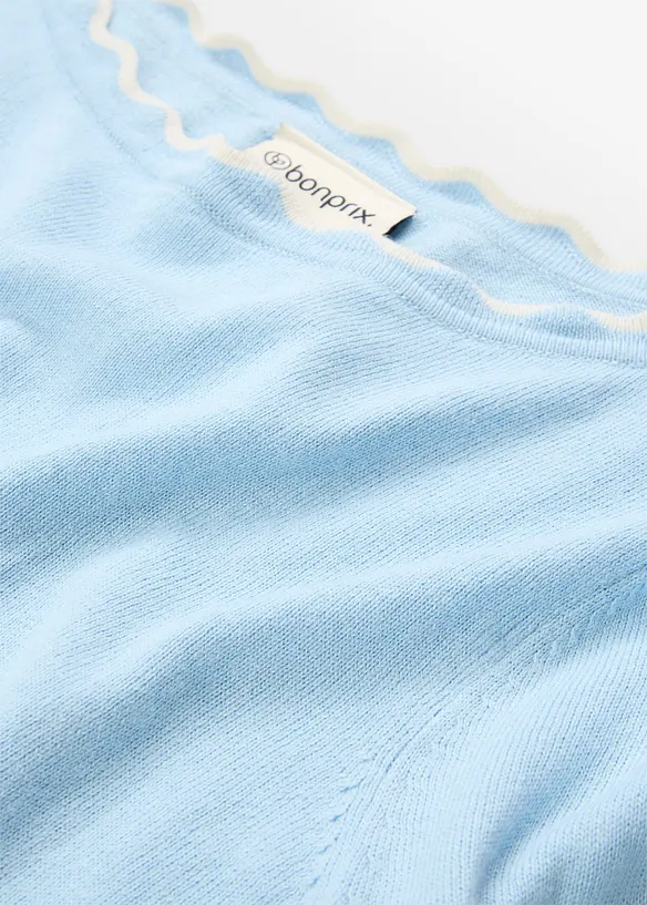 Maglione in filato fine in misto seta, bonprix