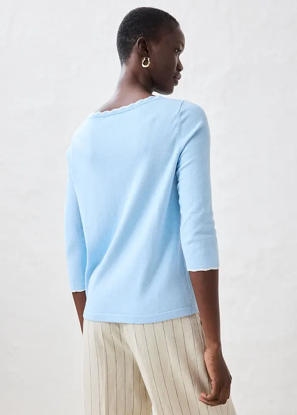 Maglione in filato fine in misto seta, bonprix
