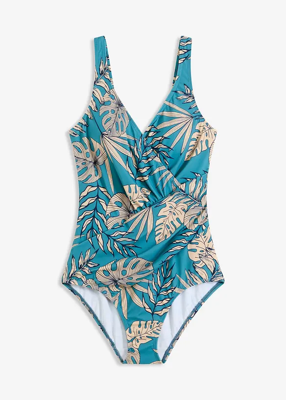 Costume intero con effetto modellante medio, taglia lunga, bonprix