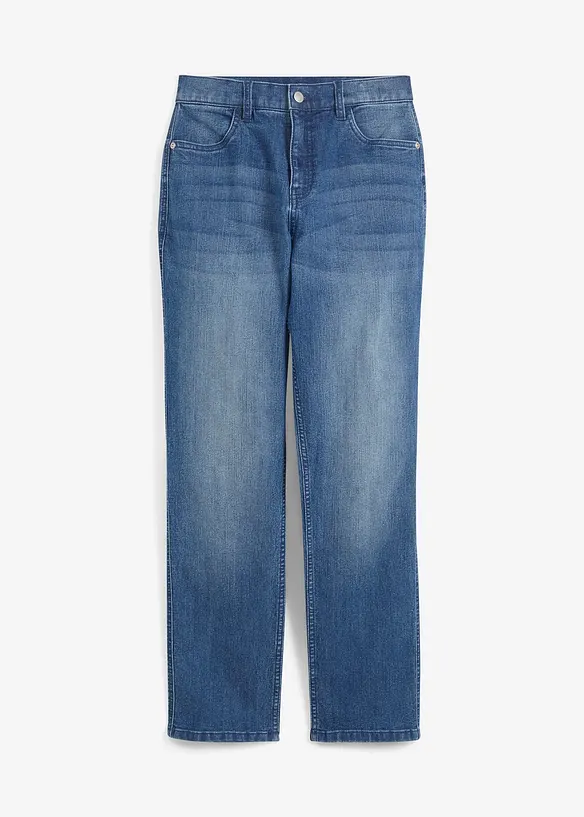 Jeans elasticizzati loose fit con vita regolabile, straight, bonprix