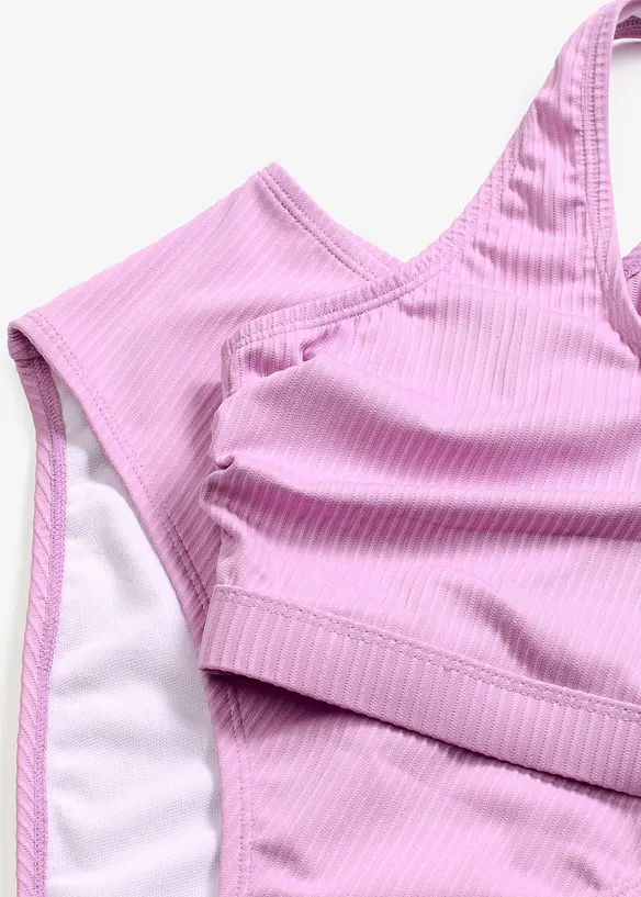 Bikini a bustier a costine (set 2 pezzi), bonprix