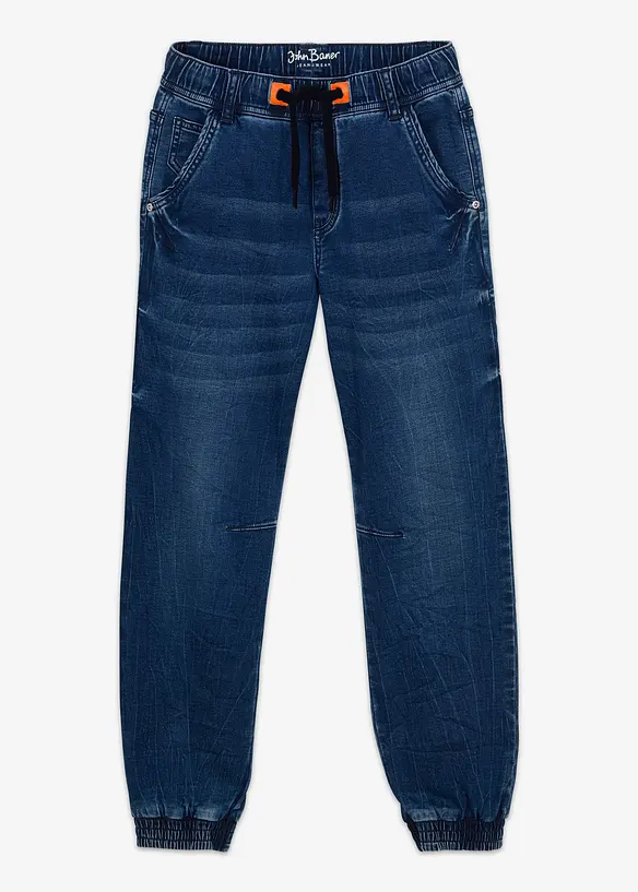 Jeans in denim felpato con elastico in vita, regular fit, bonprix