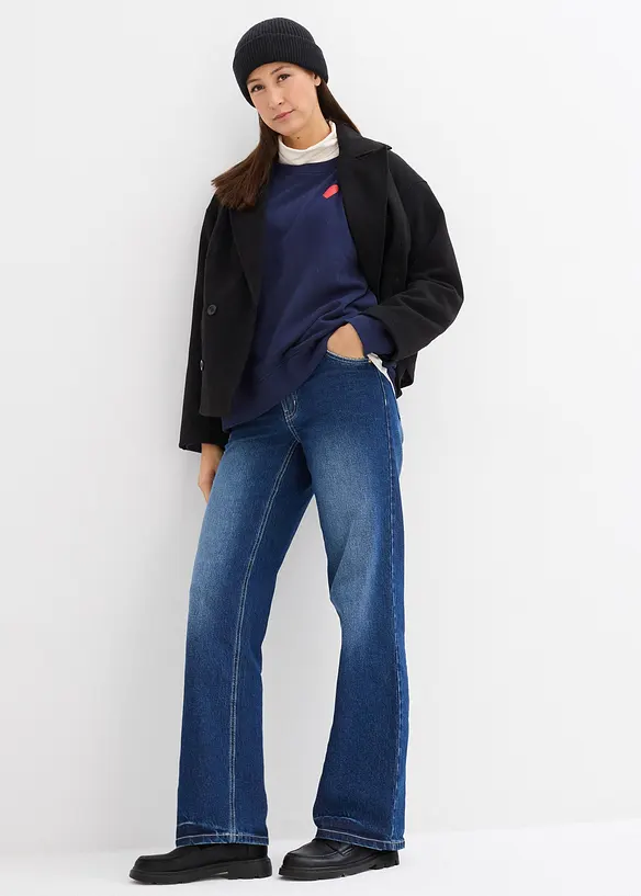 Felpa prémaman / da allattamento 2 in 1 in cotone biologico, bonprix