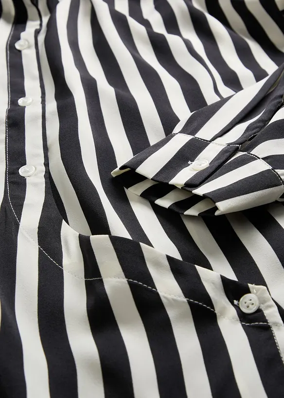 Camicia in satin fluente, bonprix