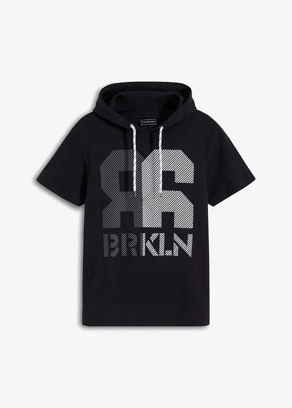 T-shirt con cappuccio in qualità pesante, bonprix