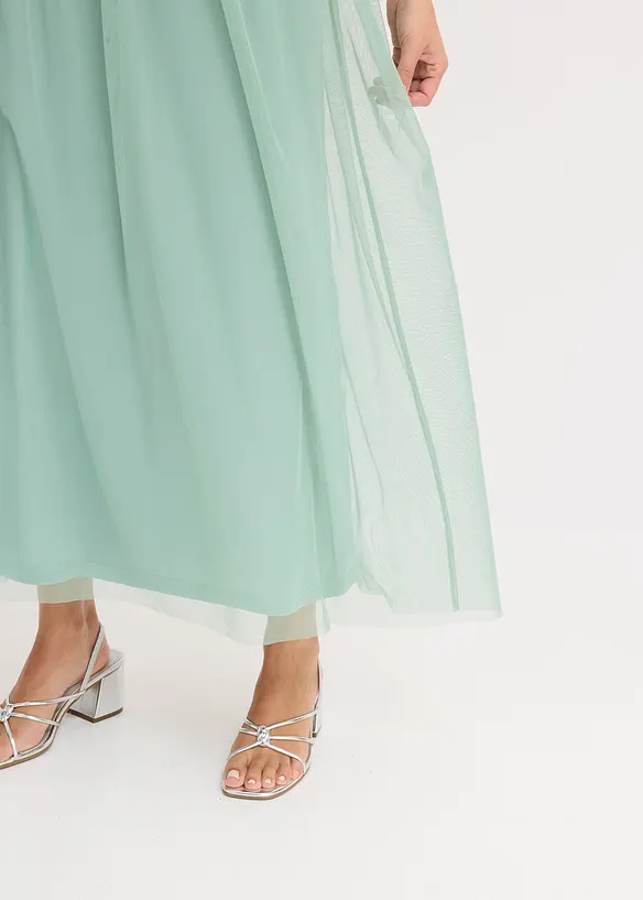 Abito lungo con paillettes, bonprix