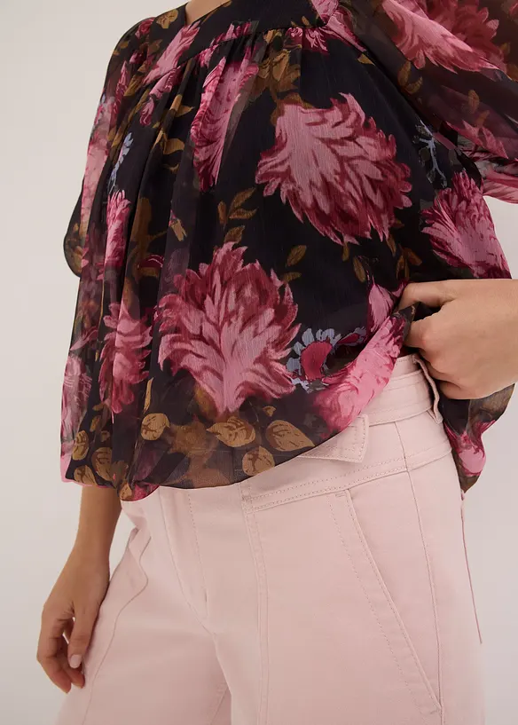 Blusa con fondo a palloncino, bonprix