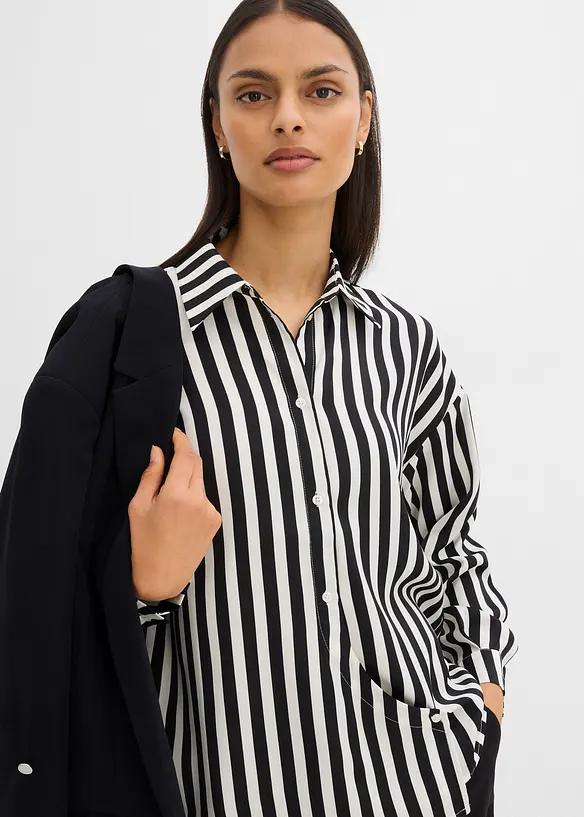 Camicia in satin fluente, bonprix