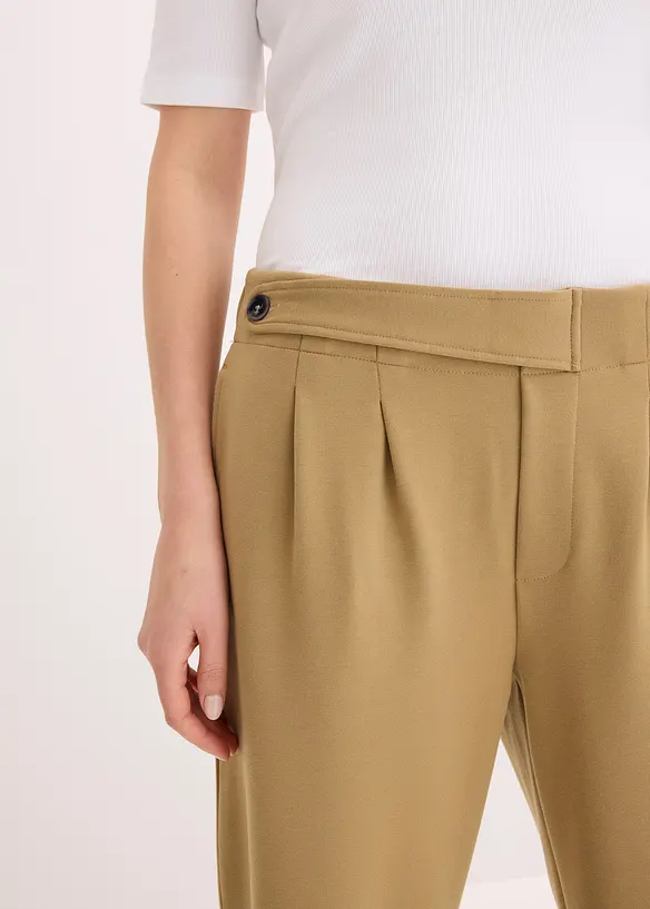 Pantaloni in jersey con pinces, bonprix