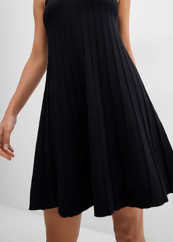 Abito in maglia svasato in misto viscosa, bonprix