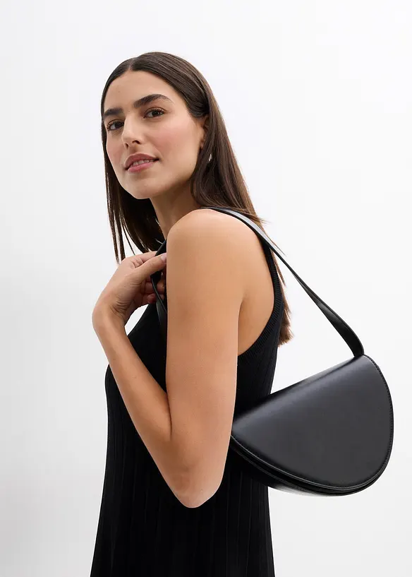 Abito in maglia svasato in misto viscosa, bonprix