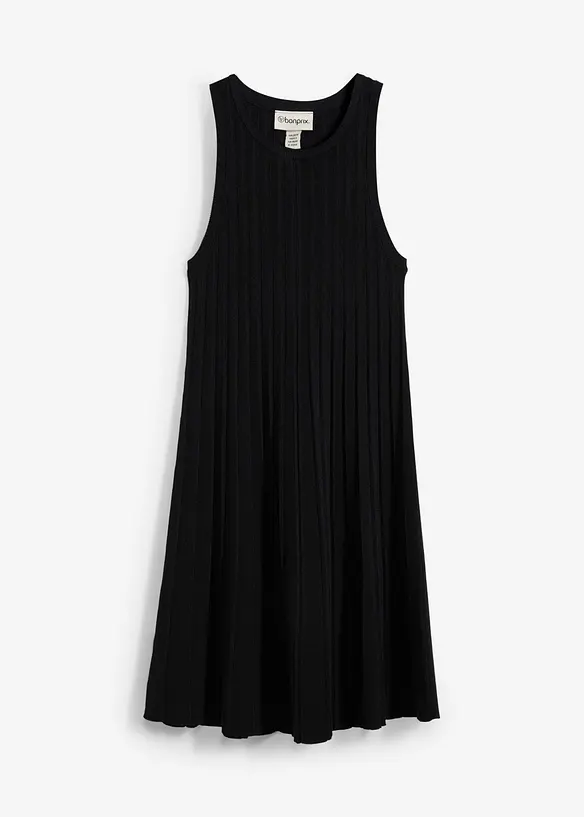 Abito in maglia svasato in misto viscosa, bonprix