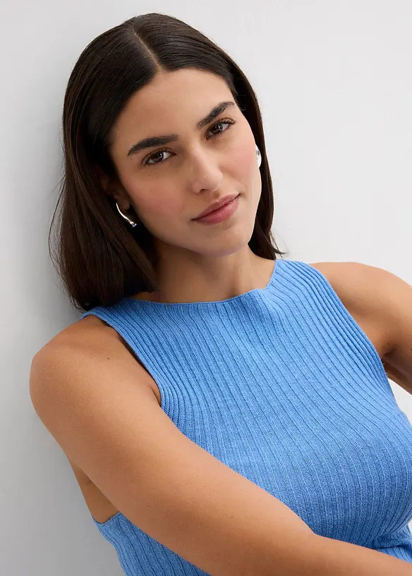 Top in maglia aderente in misto viscosa, bonprix