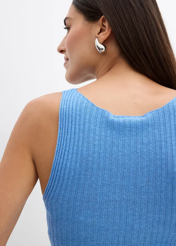Top in maglia aderente in misto viscosa, bonprix