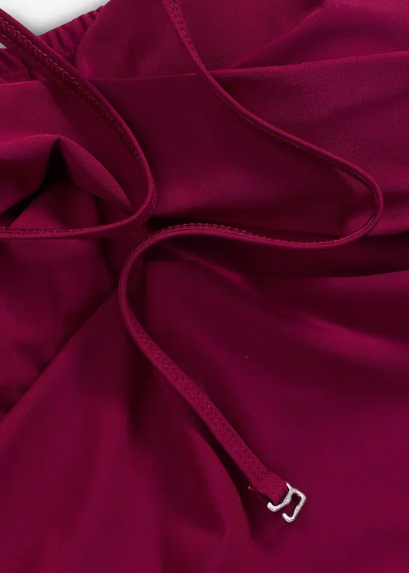 Costume intero modellante con effetto incrociato e compressione media, bonprix