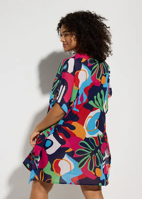 Abito tunica copricostume in chiffon, bonprix