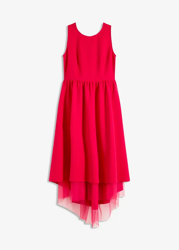 Abito asimmetrico con sottogonna in tulle, bonprix