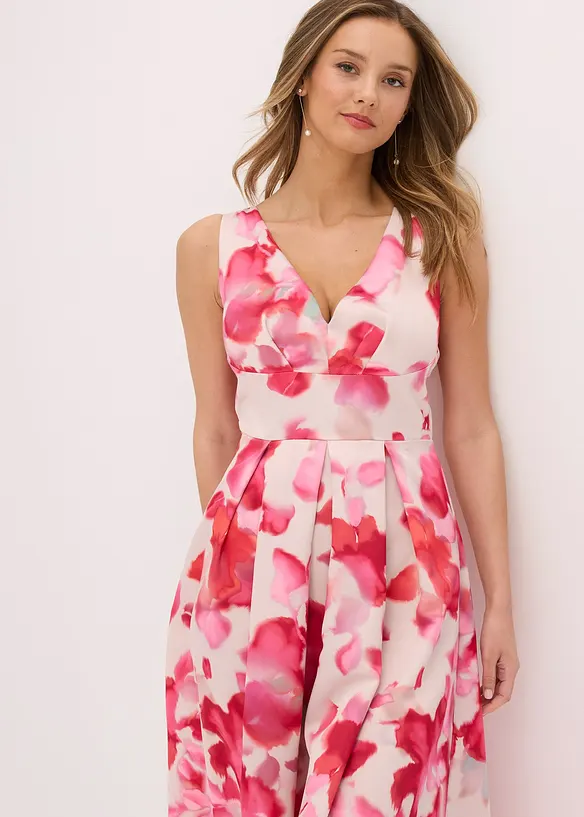 Abito in satin lucido con spalline, bonprix