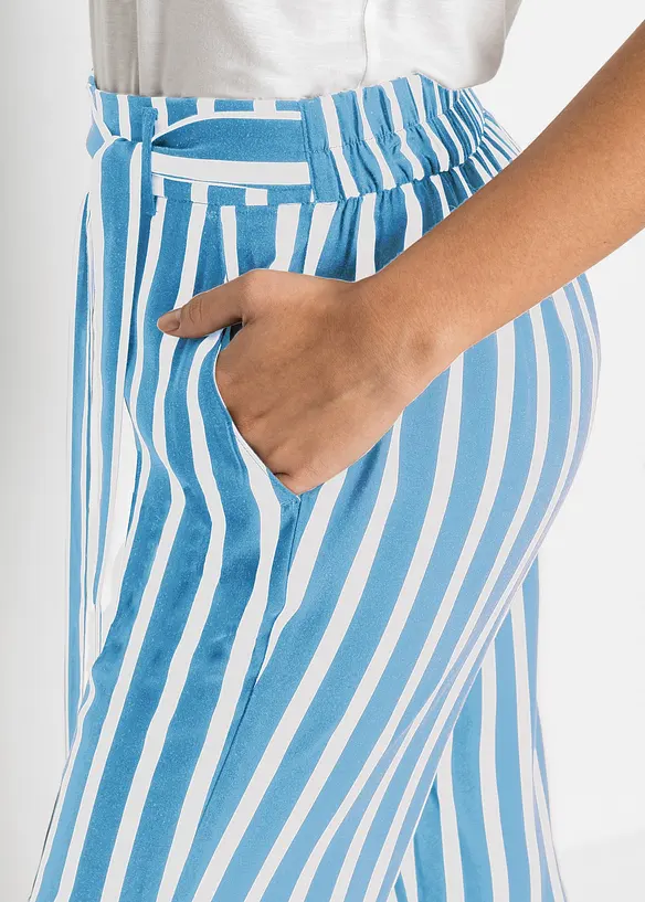 Pantaloni a palazzo a vita alta, bonprix