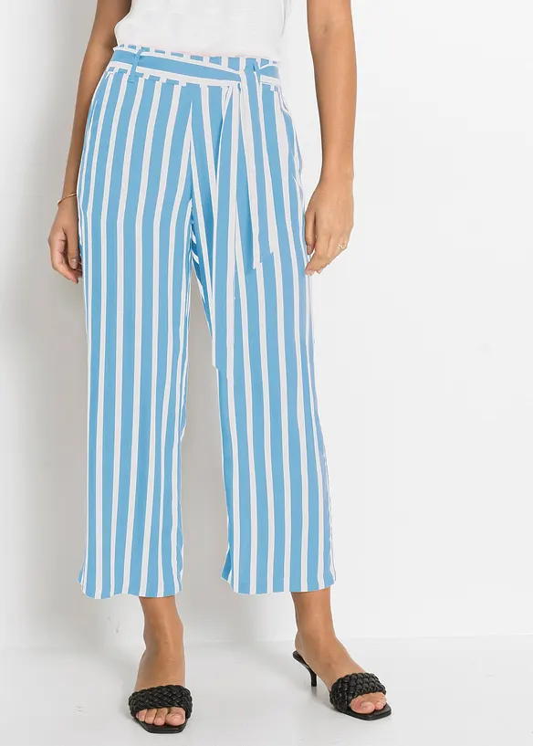 Pantaloni a palazzo a vita alta, bonprix