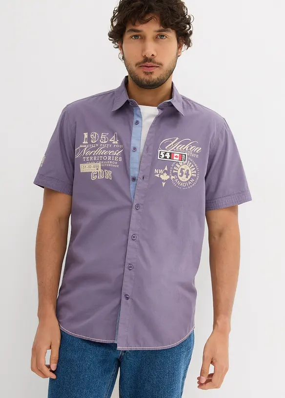 Camicia a maniche corte, slim fit, bonprix
