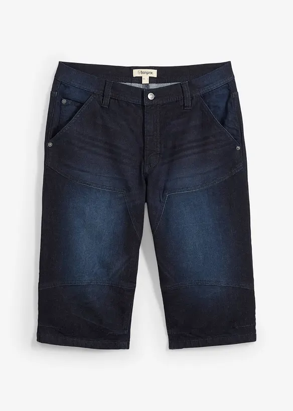Bermuda in jeans lunghi elasticizzati, regular fit, bonprix
