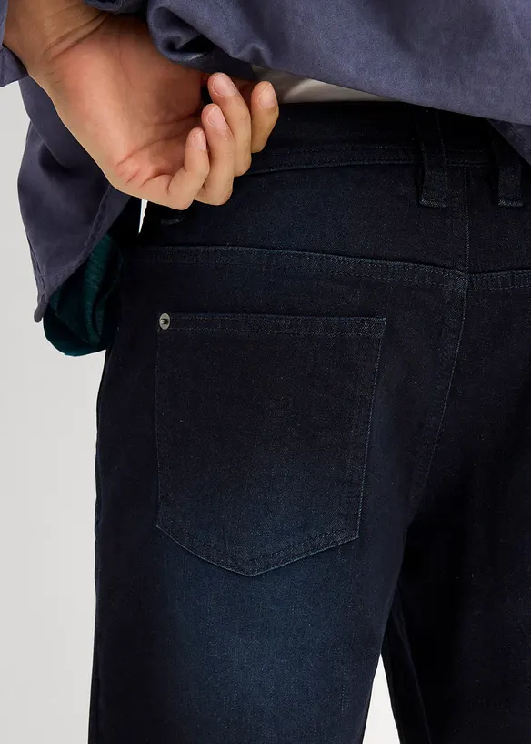 Bermuda in jeans lunghi elasticizzati, regular fit, bonprix