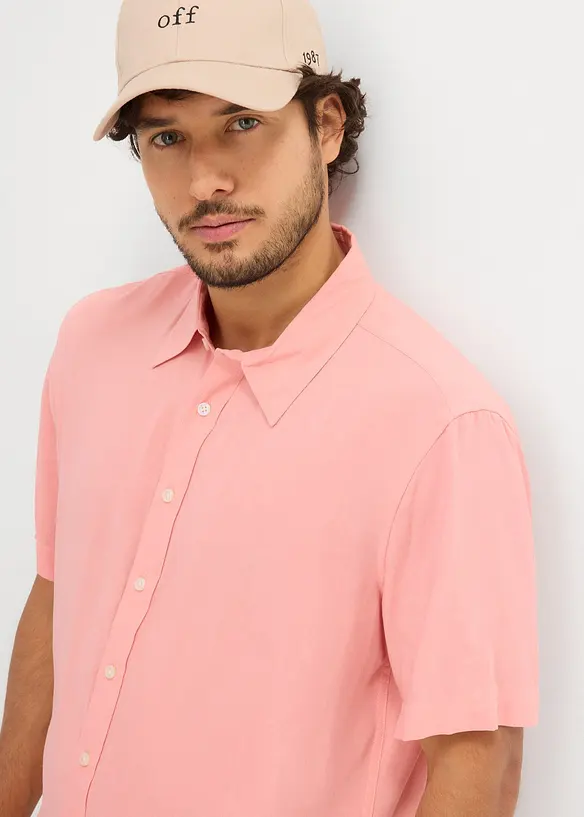 Camicia a maniche corte in viscosa, bonprix