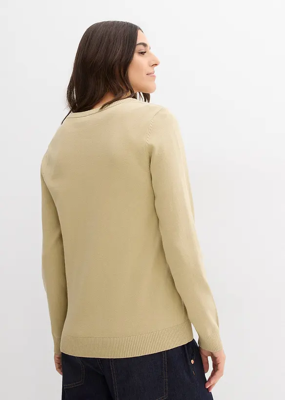 Cardigan con scollo rotondo, bonprix