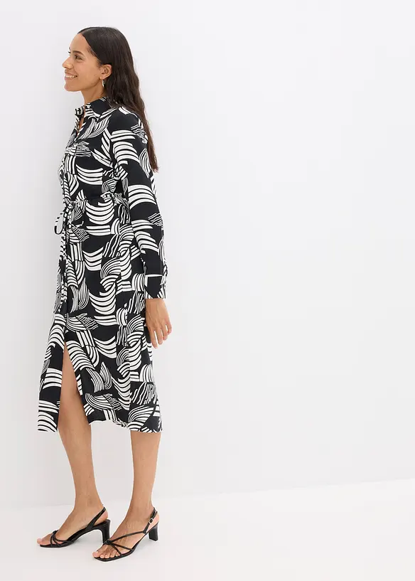 Abito in misto lino leggero, bonprix