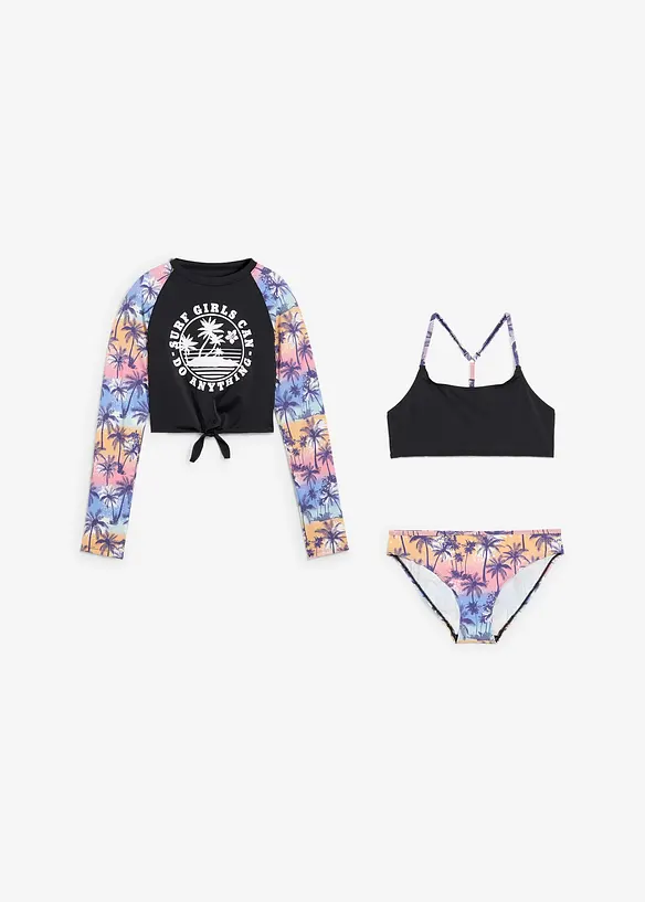 Bikini e pezzo sopra (set 3 pezzi), bonprix