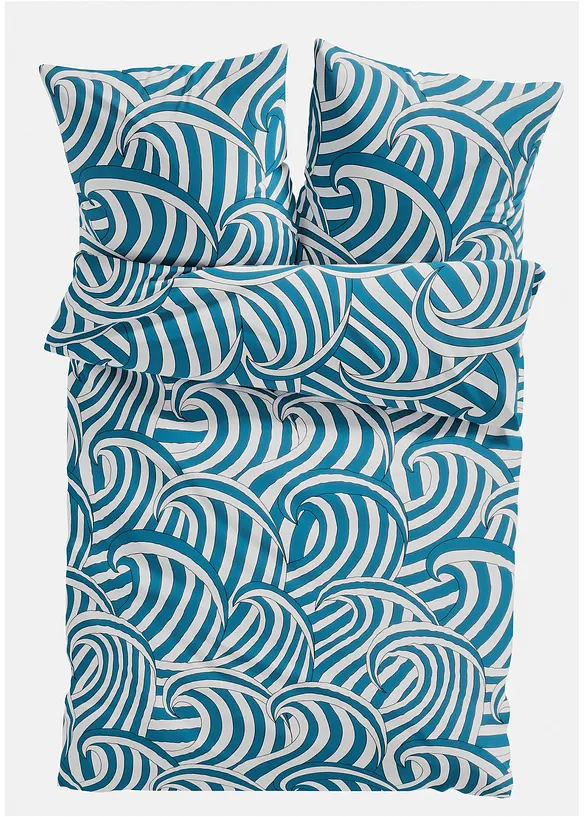 Biancheria da letto con onde, bonprix