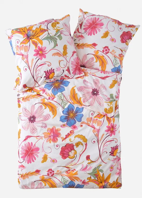 Biancheria da letto in percalle con fantasia floreale, bonprix