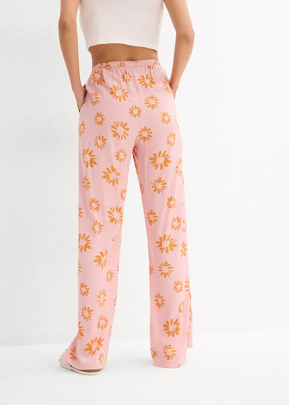 Pantaloni in morbida viscosa con elastico in vita, bonprix