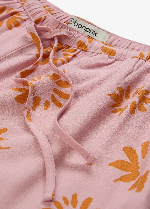 Pantaloni in morbida viscosa con elastico in vita, bonprix
