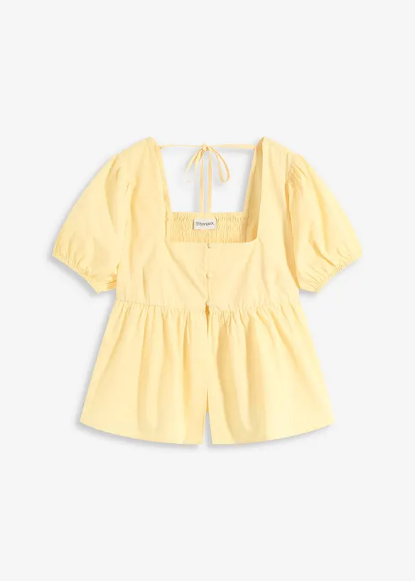 Blusa con maniche a palloncino e bottoni, bonprix