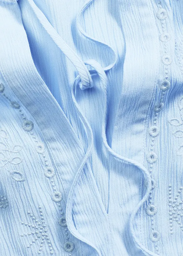 Blusa con ricami traforati, bonprix