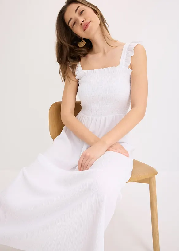 Abito di jersey con smock, bonprix
