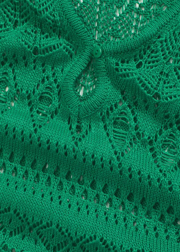 Abito lungo effetto crochet, bonprix