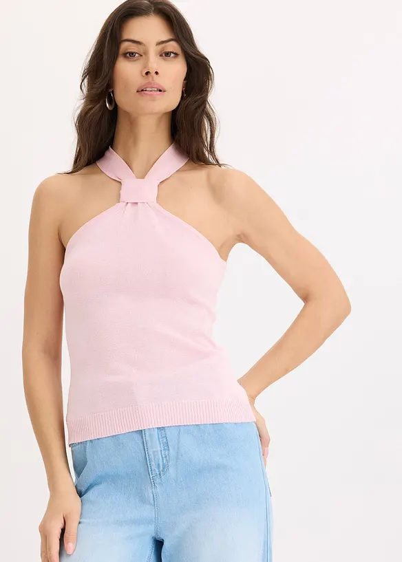 Top all'americana in maglia di soffice viscosa, bonprix