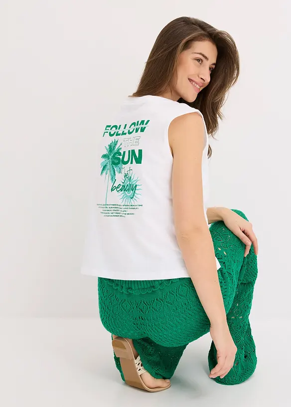 Top in puro cotone, bonprix