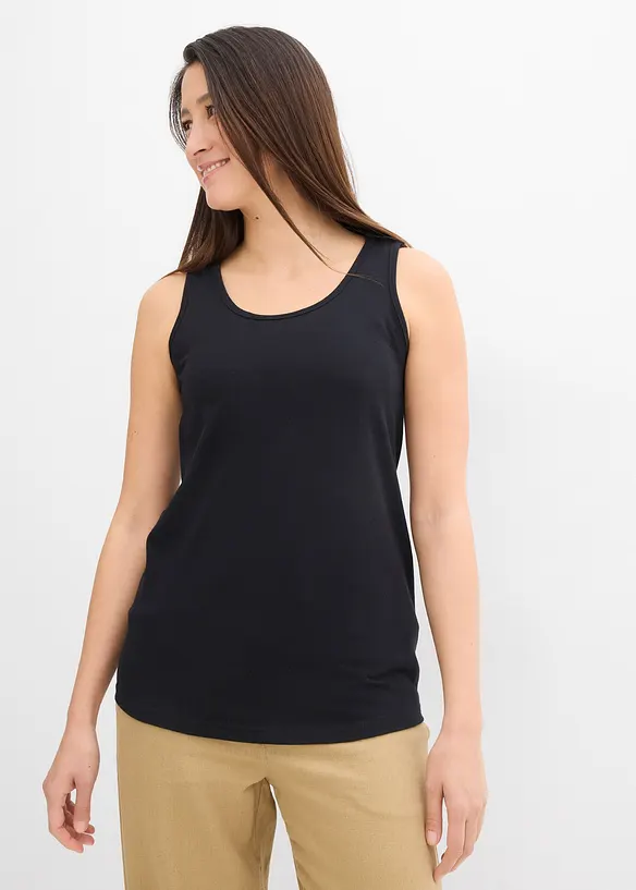 Top pr&eacute;maman/da allattamento in cotone (pacco da 2), bonprix