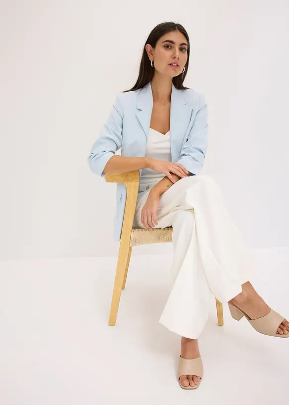 Blazer con viscosa e maniche a 3/4, bonprix