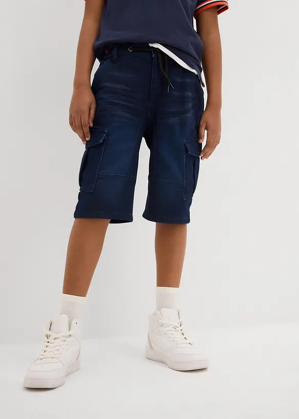 Bermuda di jeans in felpa, regular fit, bonprix